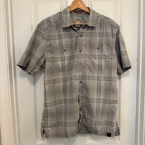 Like New L.L. Bean Short-sleeve Plaid Utility Shirt